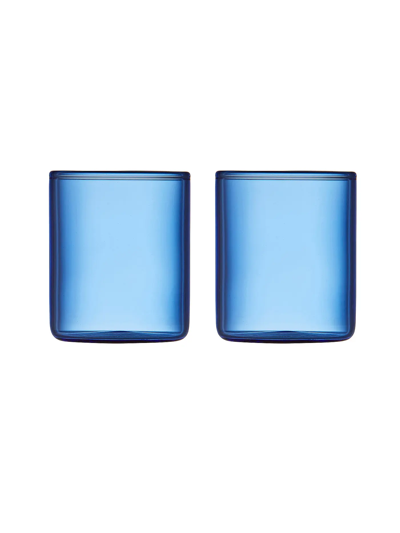 LYNGBY GLAS | Schnapsglas 2er Set TORINO 6cl Pink | blau